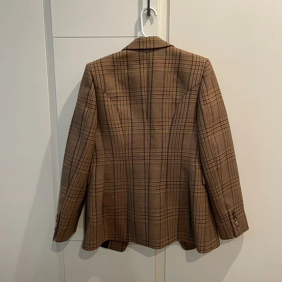 Michael Kors Collection Wool Plaid Blazer - Picture 3 of 4